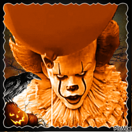 SCARY CLOWN - Free animated GIF