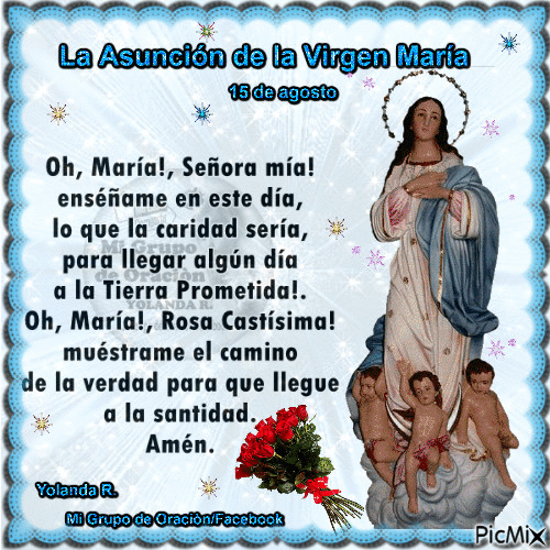 La Asunción de la Virgen María - Безплатен анимиран GIF