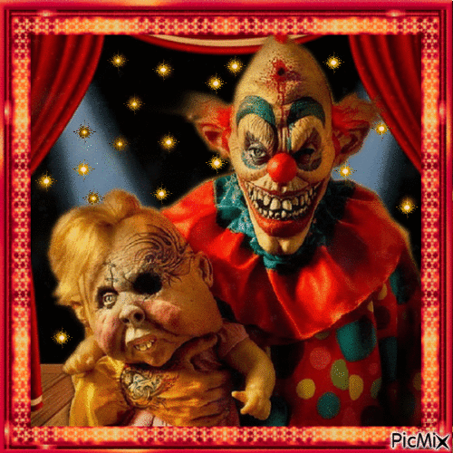 Horror Clown - Ingyenes animált GIF
