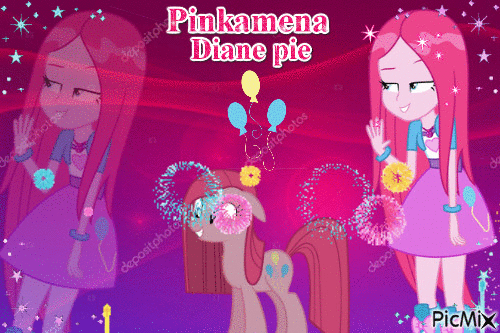 Pinkamena diane pie - Bezmaksas animēts GIF