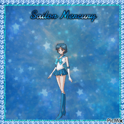 Sailor Mercury - Animovaný GIF zadarmo
