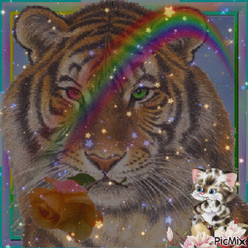L'art du tigre - Gratis animerad GIF