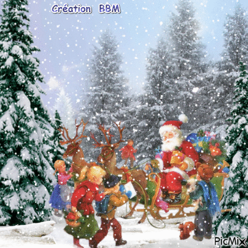 Noël par BBM - GIF animé gratuit