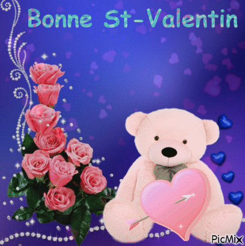 Bonne St-Valentin - Бесплатный анимированный гифка