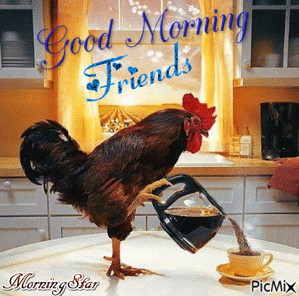 Good Morning Friends - GIF animado grátis