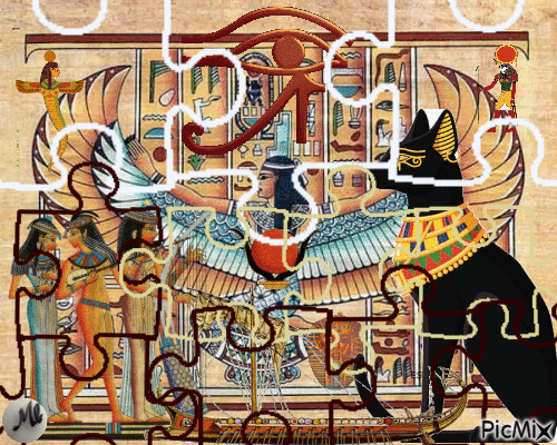 Puzzle de Egipto - Бесплатный анимированный гифка