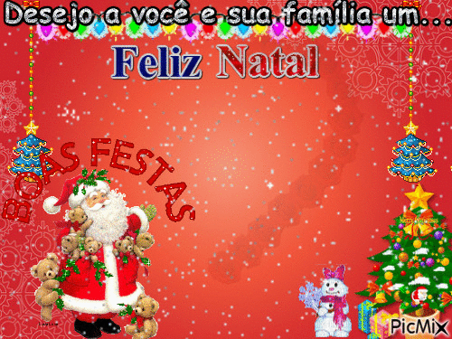 Feliz Natal - Δωρεάν κινούμενο GIF