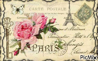 Paris Postcard! - png ฟรี