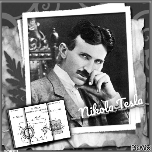 Berühmter Erfinder---Nikola Tesla - png ฟรี