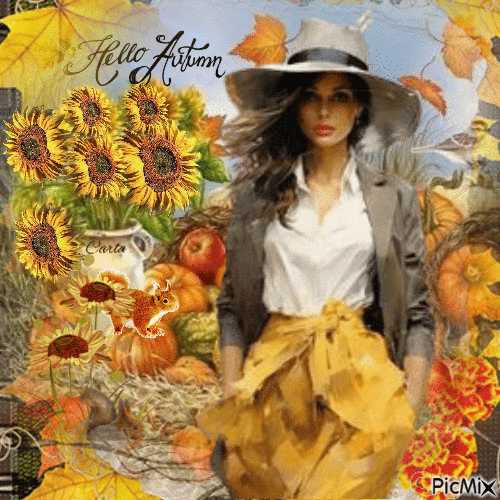 Hello Autumn - Gratis animeret GIF