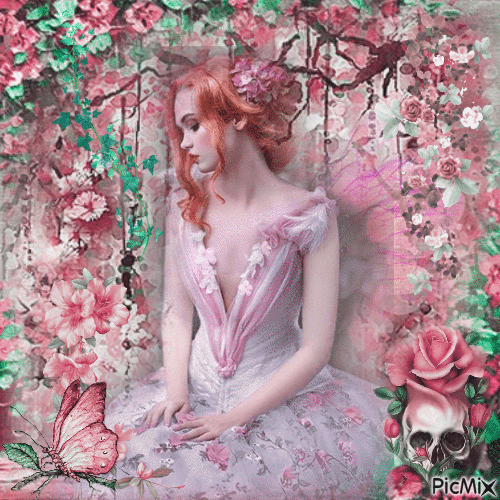 Fairy of the flowers - Besplatni animirani GIF