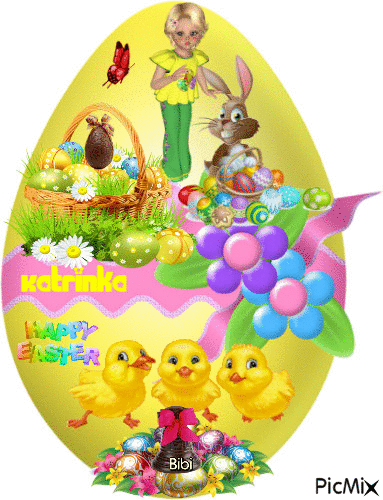 Happy Easter Katrinka - Nemokamas animacinis gif