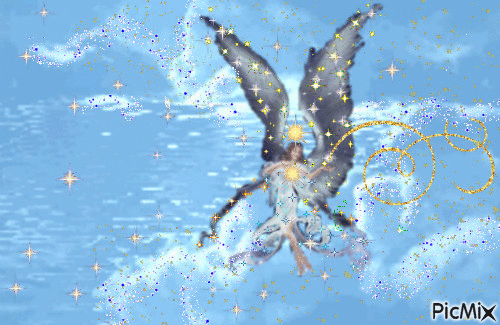 Heavenly Angel sending love and light - Бесплатный анимированный гифка