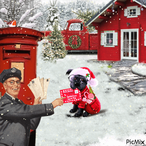 Christmas Animal - Бесплатни анимирани ГИФ