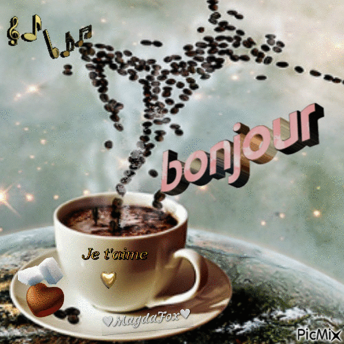 BONJOUR - Бесплатный анимированный гифка