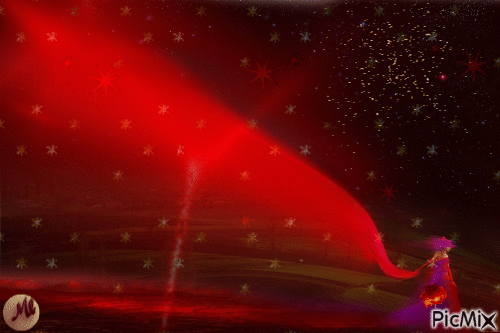 Universos en rojo - GIF animado gratis