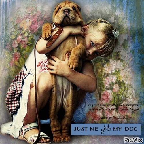 Just me and my dog - 免费动画 GIF