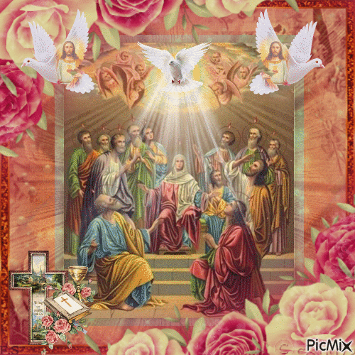 Jésus, Pentecôte - Darmowy animowany GIF