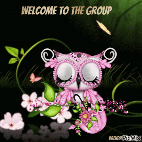 welcome owl - Bezmaksas animēts GIF