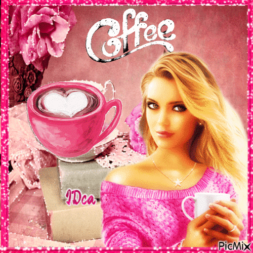 Pink coffee is back - 無料のアニメーション GIF