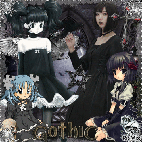 gothic lolita type shit - 無料のアニメーション GIF