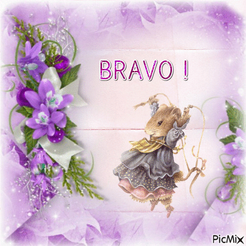 Bravo mauve - Бесплатный анимированный гифка - PicMix