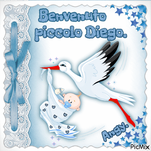 Benvenuto piccolo Diego - 無料のアニメーション GIF
