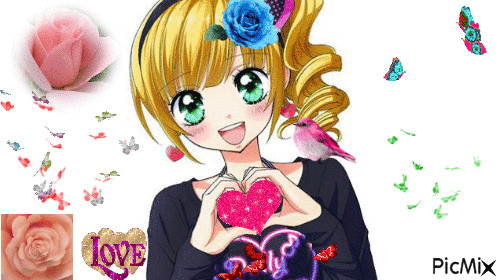 manga love - GIF animasi gratis