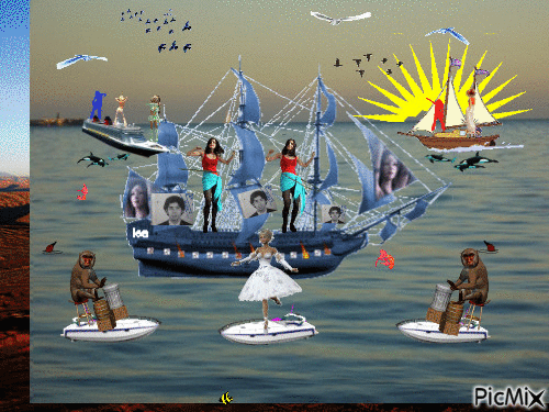 sol mar e luiz - Ingyenes animált GIF