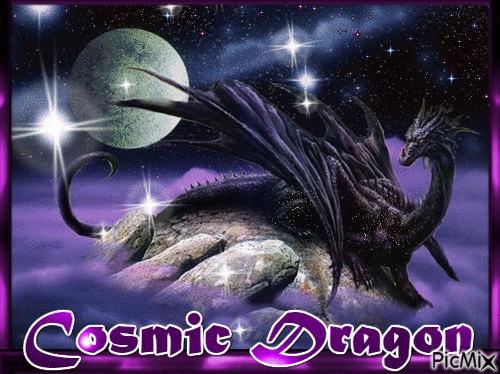 Cosmic Dragon - Zdarma animovaný GIF