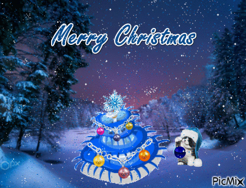 blue Christmas - Ingyenes animált GIF