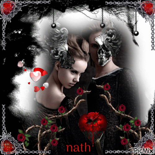 Couple gothique,nath - Nemokamas animacinis gif