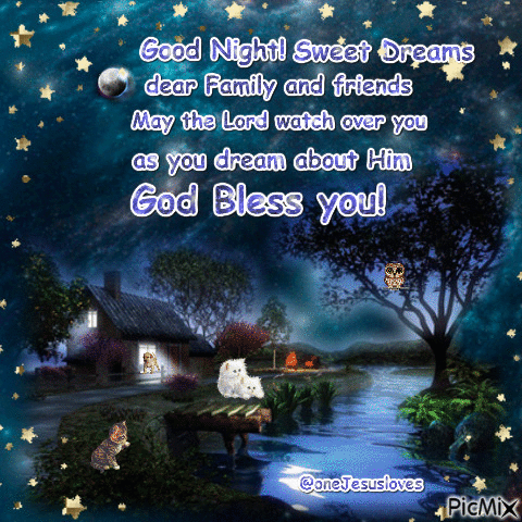 New Beautiful images with blessed good night gif for family and friends