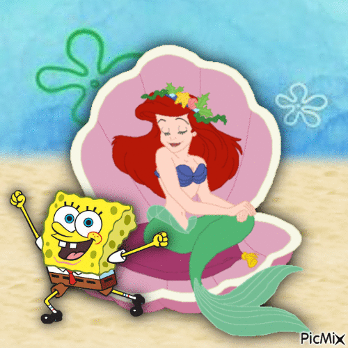 Spongebob and Ariel - Kostenlose animierte GIFs
