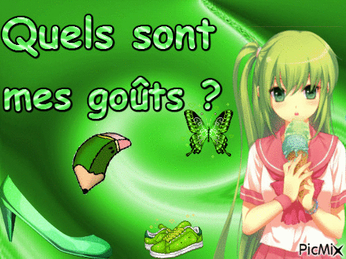Quels sont mes gouts ? - Darmowy animowany GIF