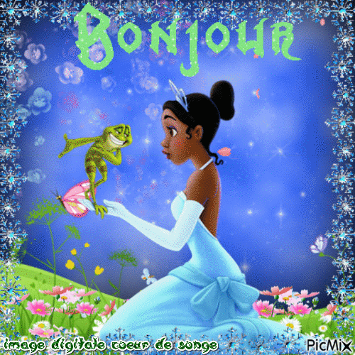 bonjour 21 - Animovaný GIF zadarmo