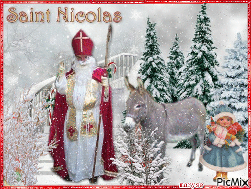 St Nicolas - GIF animasi gratis