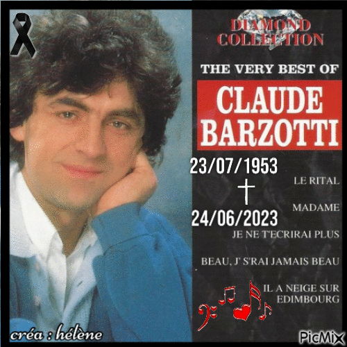 concours : hommage à Claude Barzotti - Δωρεάν κινούμενο GIF