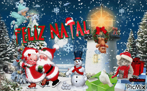 Feliz Natal - Darmowy animowany GIF