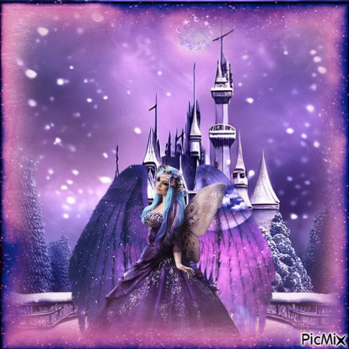 Purple fairy - ilmainen png