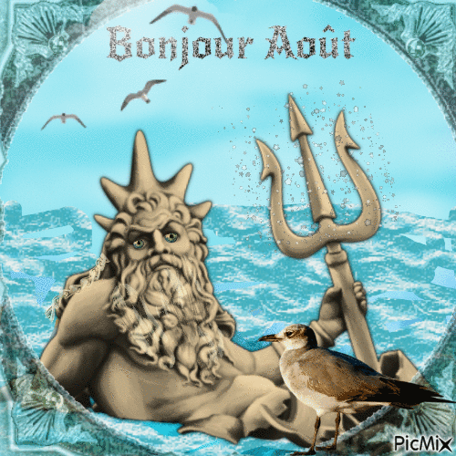 Bonjour Août - Безплатен анимиран GIF