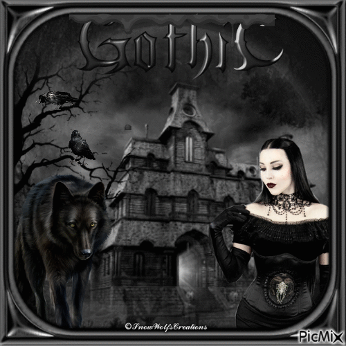 Gothic mansion - GIF animé gratuit