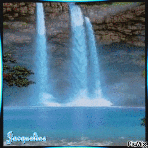 splendides cascades - GIF animasi gratis