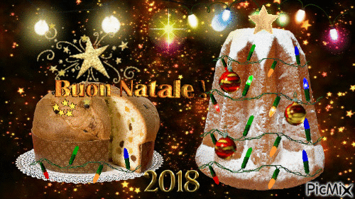 BUON NATALE 2018 - Animovaný GIF zadarmo