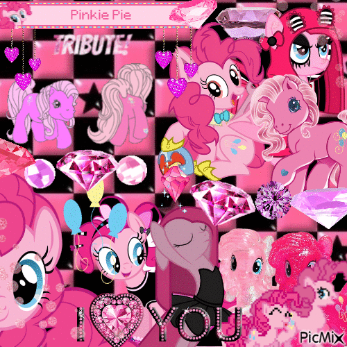 Pinkie pie diamond tribute - Darmowy animowany GIF