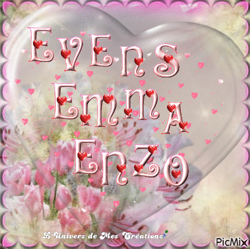 prénom evens emma enzo - Free animated GIF