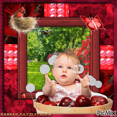 ♠♣♠Cute Baby in Red♠♣♠ - GIF animate gratis
