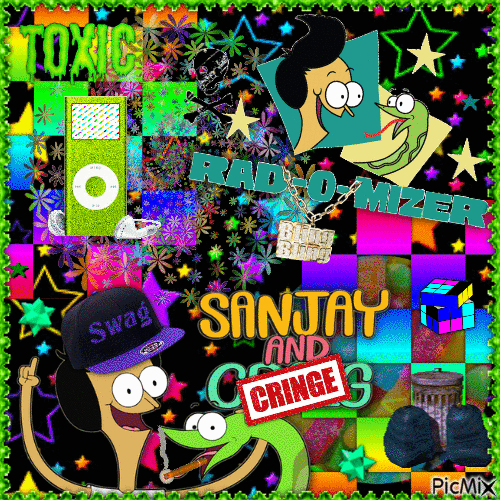 sanjay and cringe - GIF animasi gratis