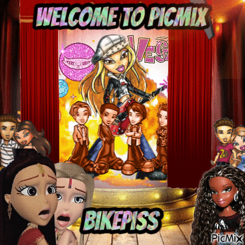 welcome bikepiss - GIF animado grátis
