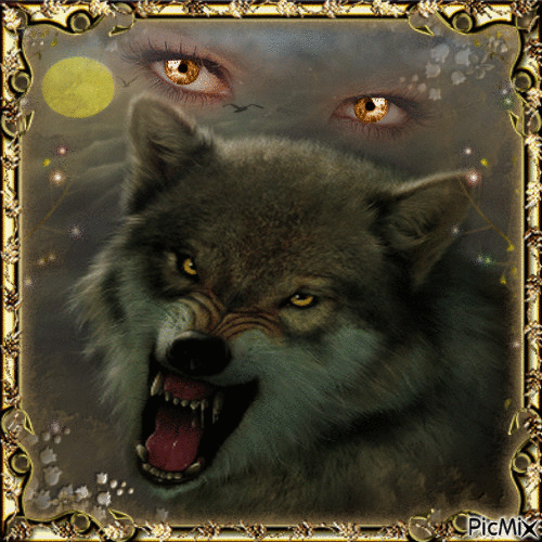 La Fille et le Loup - Ingyenes animált GIF